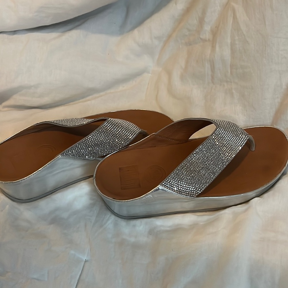 Fitflop Crystall Flip flops Sliver